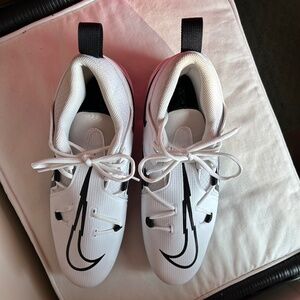 Nike Alpha Menace 4 Pro Football Cleats - Black & White - Men's 14 - New!